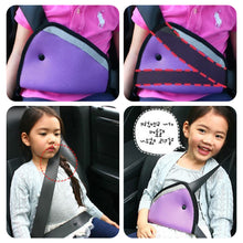 Load image into Gallery viewer, Anti-collision Car Safety Belt Cover Adjustable Triangular Safety Seat Belt Pad Clips Baby Child Protection Seat Belt Retainer