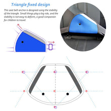 Load image into Gallery viewer, Anti-collision Car Safety Belt Cover Adjustable Triangular Safety Seat Belt Pad Clips Baby Child Protection Seat Belt Retainer