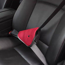 Load image into Gallery viewer, Anti-collision Car Safety Belt Cover Adjustable Triangular Safety Seat Belt Pad Clips Baby Child Protection Seat Belt Retainer
