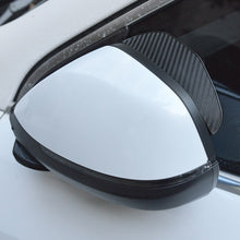 Load image into Gallery viewer, 1Pair PVC Car Side Rear View Mirror Sticker Rain Eyebrow Visor Carbon Fiber Look Sun Shade Weather Shield Cover Auto Accessories