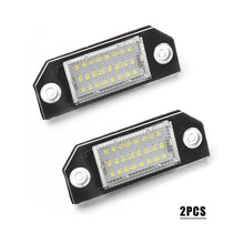 Load image into Gallery viewer, 2Pc Car License Plate Lights 12V LED White Number Lamps Plate Light Tail Signal Lamp Assembly For Ford Focus 2MK2 2003-2008 C-MAX