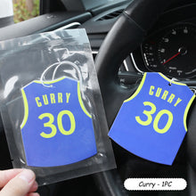 Load image into Gallery viewer, Basketball Uniform Celebrity Clothes Hanging Car Solid Perfume Papers Car Interior Decoration Air Freshener Mirror Car Ornaments