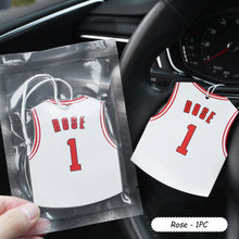 Load image into Gallery viewer, Basketball Uniform Celebrity Clothes Hanging Car Solid Perfume Papers Car Interior Decoration Air Freshener Mirror Car Ornaments