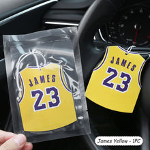 Load image into Gallery viewer, Basketball Uniform Celebrity Clothes Hanging Car Solid Perfume Papers Car Interior Decoration Air Freshener Mirror Car Ornaments