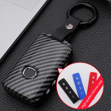 Load image into Gallery viewer, Carbon Fiber Car Remote Key Case Cover Shell For Mazda 3 Alexa CX-30 CX30 CX5 CX 5 CX-5 CX8 CX9 CX4 2019 2020 Protector Holder Keyless