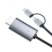 Load image into Gallery viewer, Micro USB TYPE C Lightning to HDMI-Compatible Cable HDTV TV Digital AV Adapter Cable 1080P For iPhone iPad and Android phone