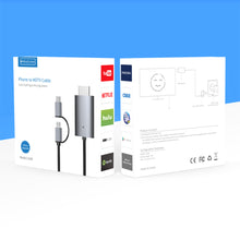 Load image into Gallery viewer, Micro USB TYPE C Lightning to HDMI-Compatible Cable HDTV TV Digital AV Adapter Cable 1080P For iPhone iPad and Android phone