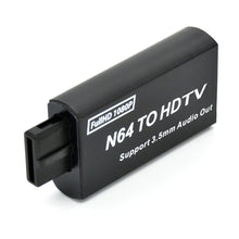 Load image into Gallery viewer, Game Console to HDMI-compatible Converter Adapter Plug-and-Play for N64/SNES/NGC HDMI-compatible Adapter with 3.5mm Audio Output
