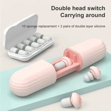 Load image into Gallery viewer, Silicone Ear Plugs Noise-isolating Earplugs Sleep Anti-noise Silent Earplugs Soft Sponge Sleeping Earplugs