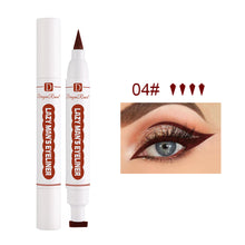 Load image into Gallery viewer, Double-headed Stamp Colorful Eyeliner Waterproof Anti-smudge Eyeliner Multicolor Eyeliner Eye Makeup Cosmetic