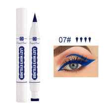 Load image into Gallery viewer, Double-headed Stamp Colorful Eyeliner Waterproof Anti-smudge Eyeliner Multicolor Eyeliner Eye Makeup Cosmetic