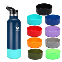 Load image into Gallery viewer, Outdoor Camping Hiking Slip-proof Bottle Silicone Boots Sleeves For 12&24oz Or 32&40oz Hydro Flask Water Bottle Cup Lid