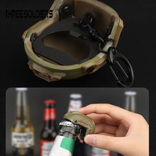 Load image into Gallery viewer, Portable Tactical Fast Helmet Model Keychain Key Ring Mini Bottle Opener Keychain Backpack Charm Military Fan Accessories Gift