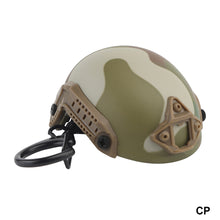 Load image into Gallery viewer, Portable Tactical Fast Helmet Model Keychain Key Ring Mini Bottle Opener Keychain Backpack Charm Military Fan Accessories Gift
