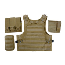 Load image into Gallery viewer, 600D Tactical Vest Mens Military Hunting Vest Field Battle Airsoft Molle Oxford Waistcoat Combat Assault Plate Carrier Vest