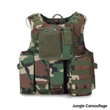Load image into Gallery viewer, 600D Tactical Vest Mens Military Hunting Vest Field Battle Airsoft Molle Oxford Waistcoat Combat Assault Plate Carrier Vest