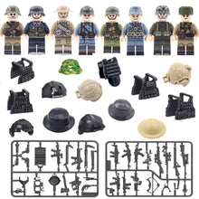 Load image into Gallery viewer, Children's Toy Ghost Commando Special Forces Building Blocks Army Soldier Figures Military Weapon Gun Vest Bricks Accessories
