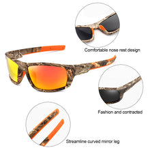 Load image into Gallery viewer, Men Women Camouflage Sport Fishing Glasses Rayed Sun glasses Goggles Outdoor Polarized Sunglasses