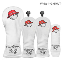 Load image into Gallery viewer, Golf Putter Cover Golf Club #1 #3 #5 UT Wood Headcovers Driver Fairway Woods Cover PU Leather Head Covers