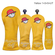 Load image into Gallery viewer, Golf Putter Cover Golf Club #1 #3 #5 UT Wood Headcovers Driver Fairway Woods Cover PU Leather Head Covers