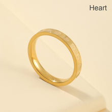 Load image into Gallery viewer, Fashion Stainless Steel Ring Love Lattice Couple Gold Couple Jewelry Anniversary Valentine's Day Gifts