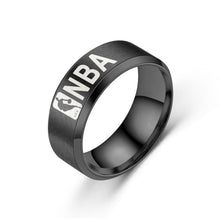 Load image into Gallery viewer, Stainless Steel NBA Circle Ring Jewelry Lovers Man Women Fashion Fine Smooth Popular Titanium Ring Jewelry Accessorie Wedding
