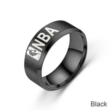 Load image into Gallery viewer, Stainless Steel NBA Circle Ring Jewelry Lovers Man Women Fashion Fine Smooth Popular Titanium Ring Jewelry Accessorie Wedding