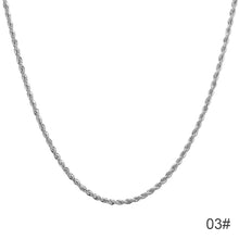 Load image into Gallery viewer, Fashion New Chain Necklace For Men Punk Silver Color Stainless Steel Long Necklace Men Hip Hop Jewelry Gift