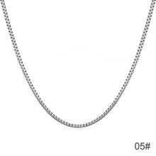 Load image into Gallery viewer, Fashion New Chain Necklace For Men Punk Silver Color Stainless Steel Long Necklace Men Hip Hop Jewelry Gift
