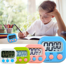 Load image into Gallery viewer, Mini Digital Kitchen Timer LCD Counter Display Loud Alarm Clock Manual Electronic Countdown Sports Magnetic Digital Timer Kitchen Cooking Study Shower Sports Games