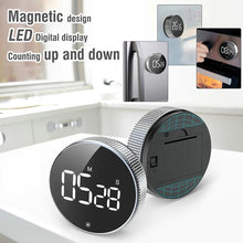 Load image into Gallery viewer, Kitchen Timer Digital Timer Manual Countdown Alarm Clock Magnetic Digital Timer Mechanical Cooking Timer Cooking Shower Study Stopwatch