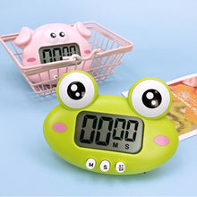 Load image into Gallery viewer, Cute Cartoon Animal Shape LCD Digital Screen Kitchen Timer Magnetic Countdown Timer for Kitchen Cooking Study Stopwatch Loud Alarm Clock