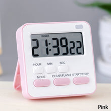 Load image into Gallery viewer, Digital Timer Manual Electronic Countdown Clock With Flashing Light Cooking Kitchen Sport Study Game With Magnetic Countdown Alarm Clock