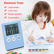 Load image into Gallery viewer, Digital Timer Manual Electronic Countdown Clock Loud Alarm Cooking Kitchen Sport Study Game With Magnetic Countdown Alarm Clock