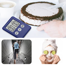 Load image into Gallery viewer, Digital Timer Manual Electronic Countdown Clock Loud Alarm Cooking Kitchen Sport Study Game With Magnetic Countdown Alarm Clock