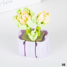 Load image into Gallery viewer, Flower Building Block Flowers Bouquet Rose Sakura Lily DIY Creative Bouquet Compatible with Cute Girl Toy Valentine's Day Gift Puzzle Assembled Building Block Toy
