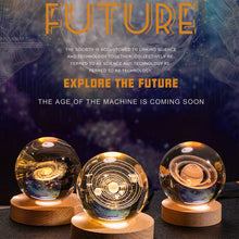 Load image into Gallery viewer, Glowing Galaxy Ferris Wheel Crystal Ball Night Lights USB Power Warm Light Bedside Light Christmas Kid Gift Night Lamp