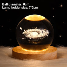 Load image into Gallery viewer, Glowing Galaxy Ferris Wheel Crystal Ball Night Lights USB Power Warm Light Bedside Light Christmas Kid Gift Night Lamp
