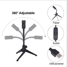 Load image into Gallery viewer, USB Starry Projector 2 In 1Moon Earth Projector Lamp 360° Rotatable Bracket Led Night Light Wall Light Planet Projection Lamp