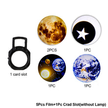Load image into Gallery viewer, USB Starry Projector 2 In 1Moon Earth Projector Lamp 360° Rotatable Bracket Led Night Light Wall Light Planet Projection Lamp