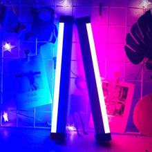 Load image into Gallery viewer, Handheld LED Night Lamps RGB Colorful Atmosphere Fill Light Rechargeable Bedroom Photography Selfie Lamp Lighting Room Decor
