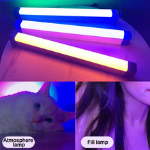 Load image into Gallery viewer, Handheld LED Night Lamps RGB Colorful Atmosphere Fill Light Rechargeable Bedroom Photography Selfie Lamp Lighting Room Decor