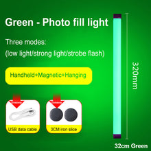 Load image into Gallery viewer, Handheld LED Night Lamps RGB Colorful Atmosphere Fill Light Rechargeable Bedroom Photography Selfie Lamp Lighting Room Decor