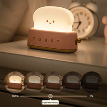 Load image into Gallery viewer, LED Bread Maker Night Light USB Charging Dimming Toast Lamp Bedroom Children Timing Sleeping Lamps Fun Switch Mood Light