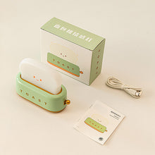 Load image into Gallery viewer, LED Bread Maker Night Light USB Charging Dimming Toast Lamp Bedroom Children Timing Sleeping Lamps Fun Switch Mood Light