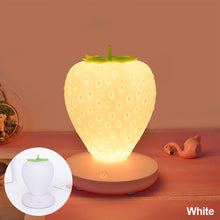 Load image into Gallery viewer, Fun Strawberry Shape Led Energy-saving Lamp Children with Sleeping Night Light USB Charging Silicone Lamp Touch Switch Birthday Xmas Gift