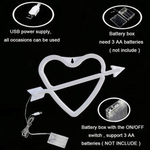 Load image into Gallery viewer, Neon LED Light Sign Lightning LOVE Heart Neon Light Neon Signs Xmas Birthday Gift for Bar Home Decor Party Christmas