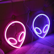 Load image into Gallery viewer, Neon LED Light Sign Lightning Aliens ET Neon Light Wall Hanging Neon Lamp Neon Signs for Bar Home Decor Party Christmas Xmas Birthday Gift