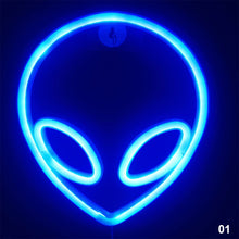 Load image into Gallery viewer, Neon LED Light Sign Lightning Aliens ET Neon Light Wall Hanging Neon Lamp Neon Signs for Bar Home Decor Party Christmas Xmas Birthday Gift