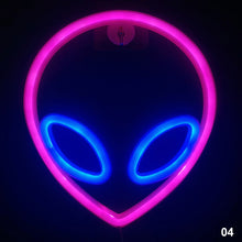 Load image into Gallery viewer, Neon LED Light Sign Lightning Aliens ET Neon Light Wall Hanging Neon Lamp Neon Signs for Bar Home Decor Party Christmas Xmas Birthday Gift